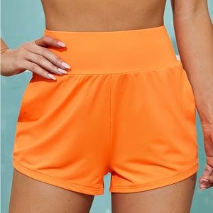Bright shorts, good athletic shorts, super comfy material.